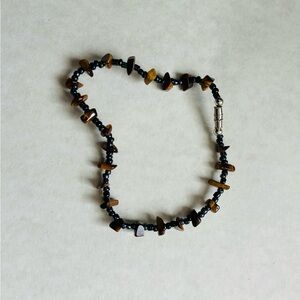 Elegant Brown and Black Beaded Bracelet/Anklet